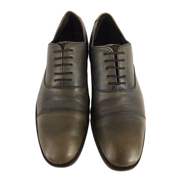 John Varvatos USA Luxe Cap Toe Derbys 8 41 Mens Leather Oxford Shoes - Picture 3 of 9